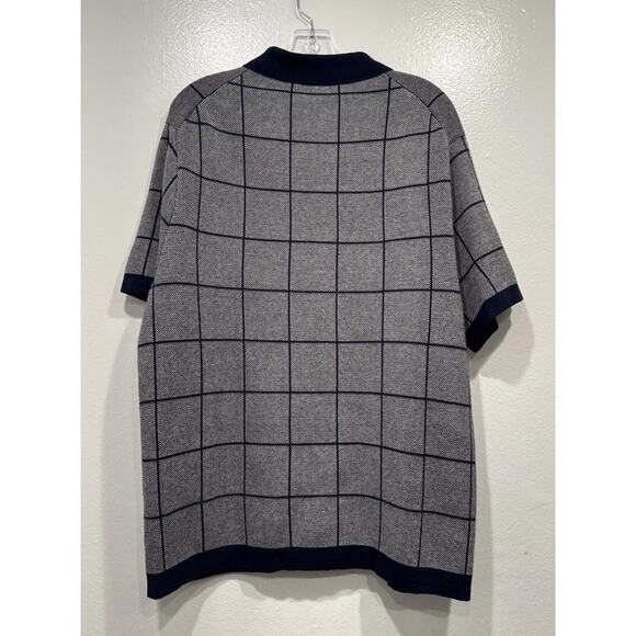 J. Crew Knit Jacquard Polo Shirt Men’s Size XL Button Up Sweater Short Sleeve - Picture 7 of 8